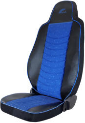 UMBRELLA Set huse scaun UMBRELLA TRUCL MAN SERIA TGX 6 piele ecologica neagra + velvet albastru 2 buc