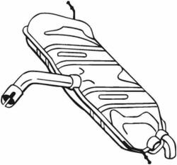 BOSAL Toba esapament finala BOSAL 233-807 (233-807) - automobilus