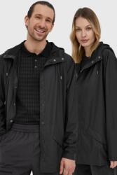 Rains rövid kabát 12010 Jacket fekete, átmeneti - fekete L