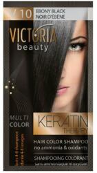 Victoria Beauty VICTORIA Keratin Therapy Hajszínező Sampon 40ml - V10 Ébenfekete