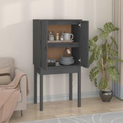 vidaXL Dulap înalt, gri, 60x40x120 cm, lemn masiv de pin (821746) Comoda