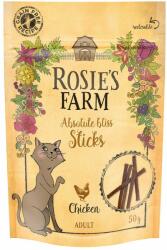  Rosie's Farm 2x50g Rosie's Farm "Strips" macskasnack vegyes csomagban (csirke & hal)