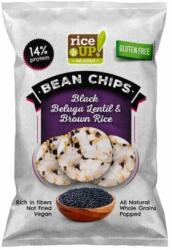Rice Up PROTEIN barna rizs chips 60g fekete Beluga lencsével