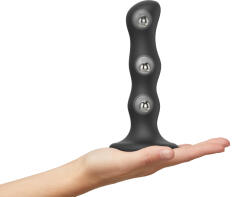 Strap On Me Geisha Balls Dildo with Rotating Balls Black M Dildo