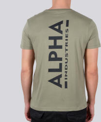 Alpha Industries Backprint T - olive/black