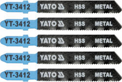 YATO Dekopírfűrészlap fémre T-befogás 21TPI 75/1, 0 mm HSS (5 db/cs) (YT-3412) - vasasszerszam