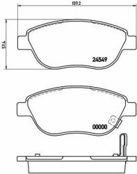 BREMBO set placute frana, frana disc BREMBO P 59 052