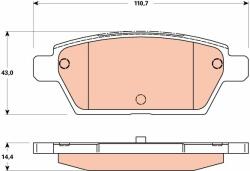 TRW set placute frana, frana disc TRW GDB3517 - automobilus