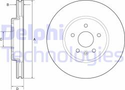 DELPHI Disc frana DELPHI BG4783C - automobilus