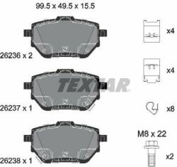 TEXTAR set placute frana, frana disc TEXTAR Q+ 2623601 (2623601)