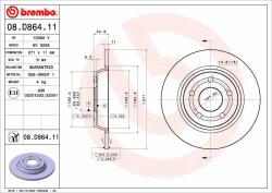 BREMBO Disc frana BREMBO PRIME LINE - UV Coated 08. D864.11 (08.D864.11)