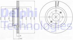 DELPHI Disc frana DELPHI BG4295 (BG4295) - automobilus