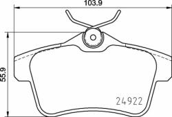 BREMBO set placute frana, frana disc BREMBO P 06 102 - automobilus