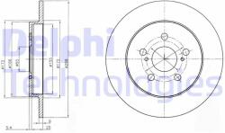 DELPHI Disc frana DELPHI BG4201C (BG4201C) - automobilus