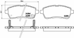 BREMBO set placute frana, frana disc BREMBO P 16 013 - automobilus