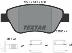 TEXTAR set placute frana, frana disc TEXTAR Q+ 2370503 (2370503)