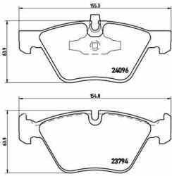 BREMBO set placute frana, frana disc BREMBO PRIME LINE P 06 040 (P 06 040)
