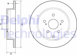 DELPHI Disc frana DELPHI BG4757C (BG4757C) - automobilus