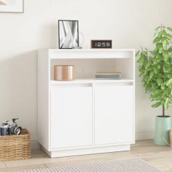 vidaXL Servantă, alb, 70x34x80 cm, lemn masiv de pin (814385) Comoda