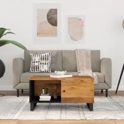 vidaXL Măsuță de cafea, 80x50x40 cm, lemn masiv mango/lemn prelucrat (350635) Masa de cafea