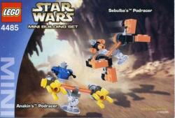 LEGO® Polybag - Mini készletek LEGO Star Wars Sebulba's Podracer & Anakin's Podracer 4485