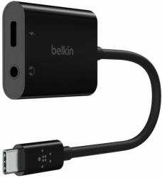 Belkin RockStar 3.5mm Audio + USB-C Charge Adapter Black NPA004btBK (NPA004btBK)
