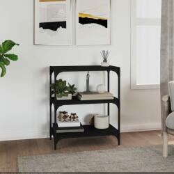 vidaXL Bibliotecă, negru, 60x33x70, 5 cm, lemn prelucrat și oțel (819322) Biblioteca