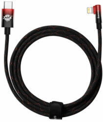 Baseus USB-C Lightning MVP 20W 2m kábel (fekete-piros) (CAVP000320) - kulsoaksi