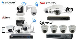 5MP-es 4 kamerás FULL HD IP Kamerarendszer kiépítéssel, telepítéssel