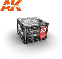 AK Interactive - REAL COLORS COMPLEMENTARY CLEAR COLORS SET - festékszett RCS023