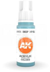 AK Interactive AK-Interactive - Acrylics 3rd generation Deep Blue 17ml - akrilfesték AK11176