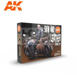 AK Interactive SKIN AND LEATHER COLORS SET festék szett AK11613