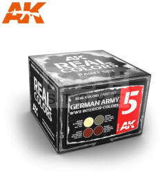 AK Interactive - REAL COLORS GERMAN ARMY WWII INTERIOR COLORS SET - festékszett RCS005
