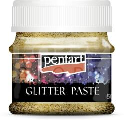 Pentacolor Kft Pentart Glitterpaszta közepes lézerarany 50 ml 13048