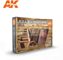AK Interactive OLD & WEATHERED WOOD VOL 1 festékszett AK11673