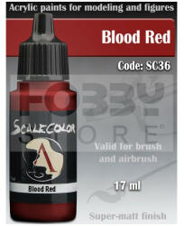 SCALE75 - SCALECOLOR Range - BLOOD RED akrilfesték 17ml SC-36