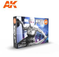 AK Interactive WHITE COLORS SET festék szett AK11609