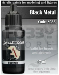 SCALE75 - METAL N ALCHEMY RANGE - BLACK METAL akrilfesték 17ml - SC-63