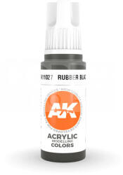 AK Interactive AK-Interactive - Acrylics 3rd generation Rubber Black 17ml - akrilfesték AK11027