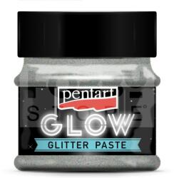 Pentacolor Kft Pentart Glow glitterpaszta 50 ml ezüst 36087