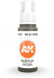 AK Interactive AK-Interactive - Acrylics 3rd generation US Dark Green 17ml - akrilfesték AK11157