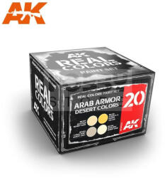 AK Interactive - REAL COLORS ARAB ARMOR DESERT COLORS SET - festékszett RCS020
