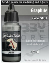 SCALE75 - SCALECOLOR Range - GRAPHITE akrilfesték 17ml SC-03
