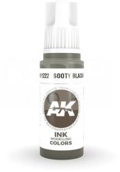 AK Interactive AK-Interactive - Acrylics 3rd generation Sooty Black INK 17ml - akrilfesték AK11222