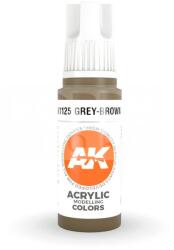 AK Interactive AK-Interactive - Acrylics 3rd generation Khaki Grey 17ml - akrilfesték AK11125