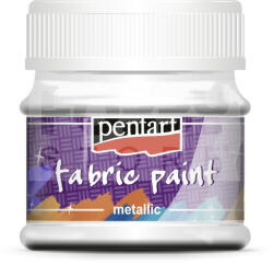 Pentacolor Kft Pentart Textilfesték metál gyöngyház fehér 50 ml 6270