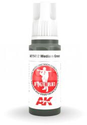 AK Interactive AK-Interactive - Acrylics 3rd generation Medium Green - akrilfesték AK11412