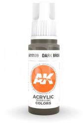 AK Interactive AK-Interactive - Acrylics 3rd generation Dark Brown 17ml - akrilfesték AK11109