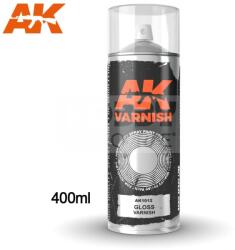 AK Interactive GLOSS VARNISH SPRAY - Fényes lakk spray makettezéshez 400 ml AK1012