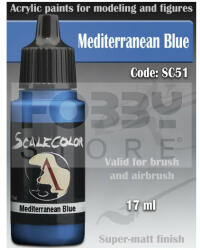 SCALE75 - SCALECOLOR Range - MEDITERRANEAN BLUE akrilfesték 17ml SC-51